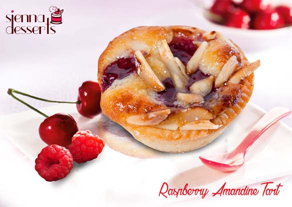 Raspberry Amandine Tart